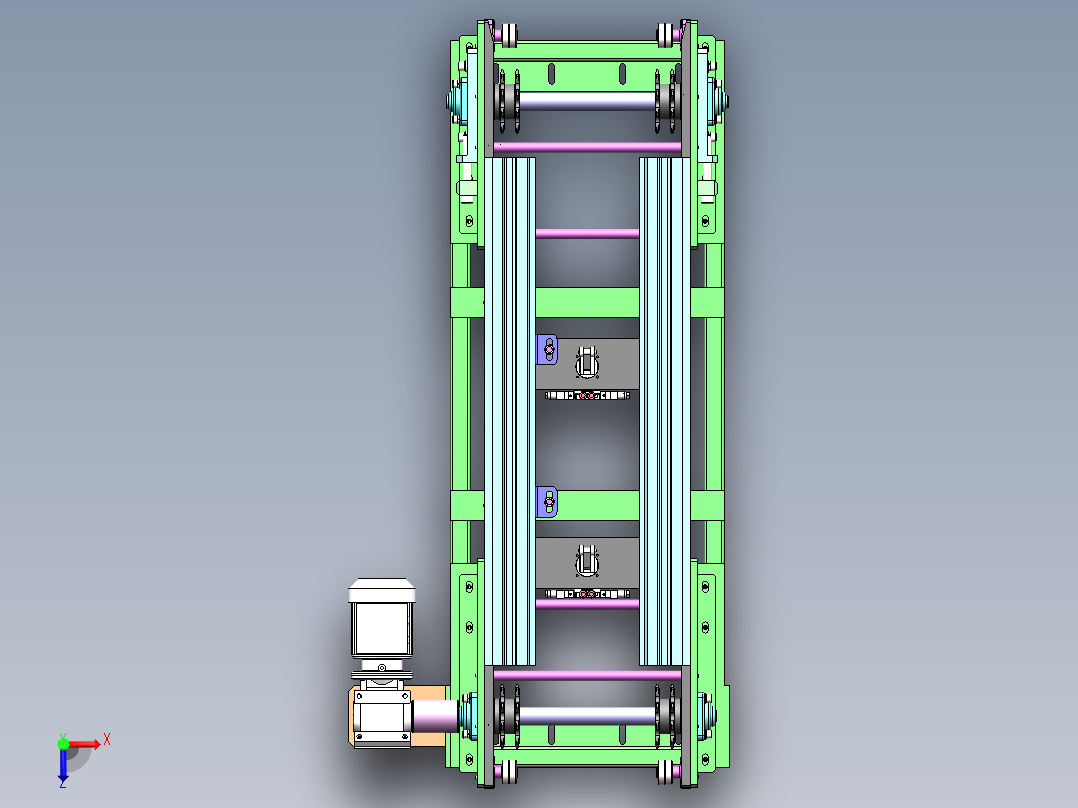 K946 输送线体模块俯视图