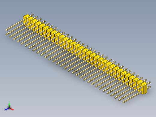 彩色公头100mil（2.54mm）系列-DS1021_yellow_2x31p_100mil_Type5_rev1.0
