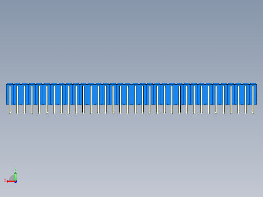彩色公排针 100mil 2.54mm 系列-DS1022_blue_3x34p_100mil_TypeD_rev1.0后视缩略图