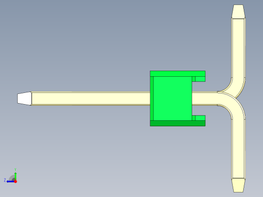 彩色公排针 100mil 2.54mm 系列-DS1022_green_08p_100mil_Type_SMT_R1_rev1.0右视缩略图