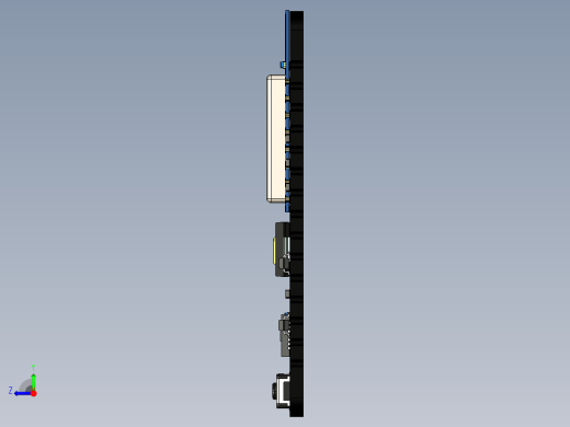 NODEMCU SMD v2开发板PCB详细模型右视缩略图