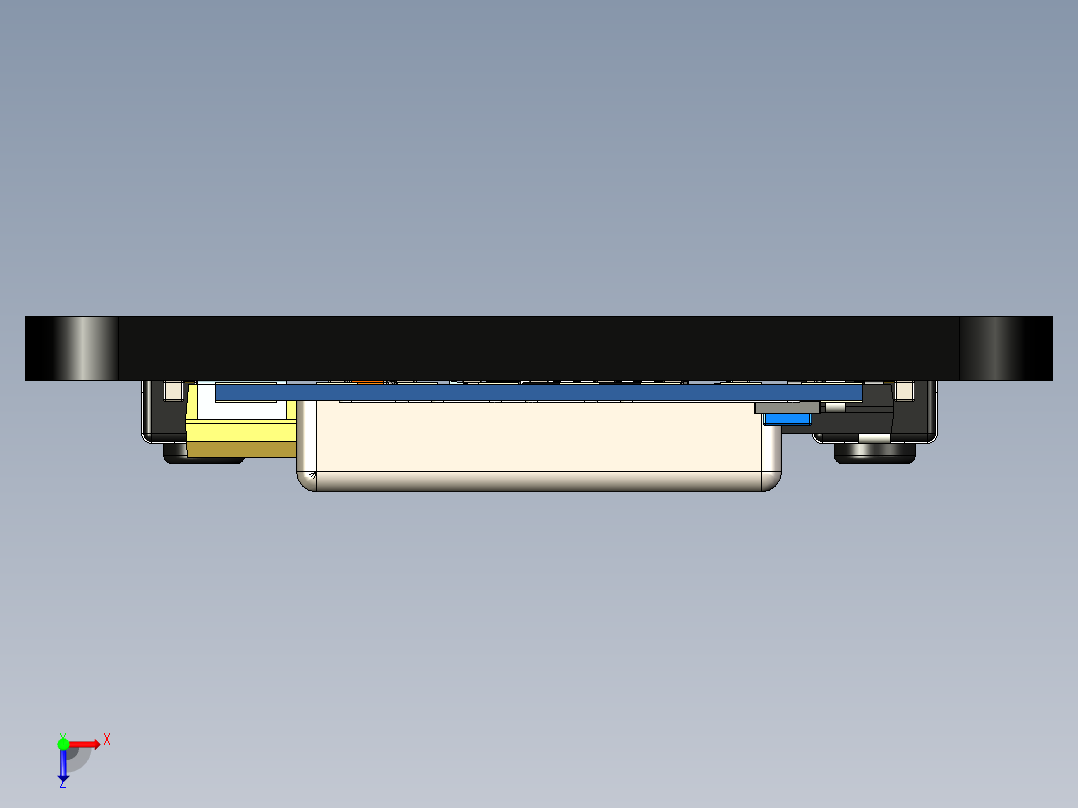 NODEMCU SMD v2开发板PCB详细模型俯视图