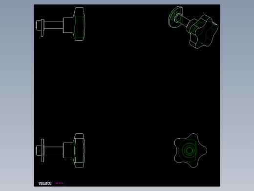 鎖VCK.INOX-2D多系列多零件图纸模型