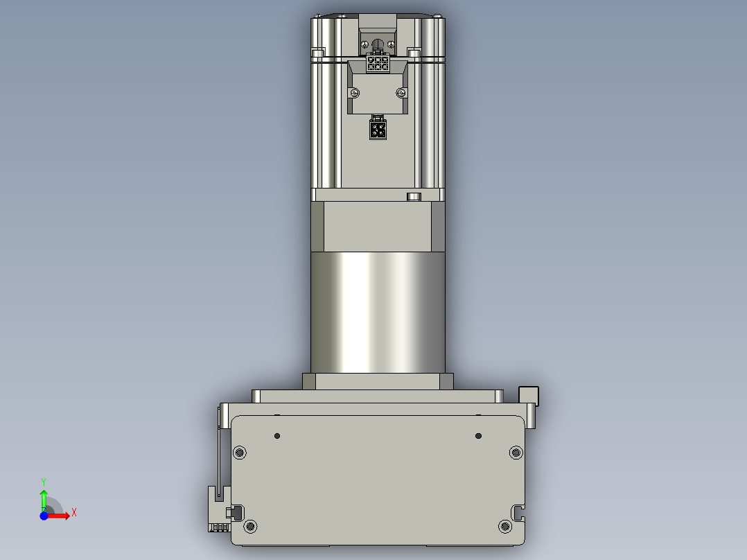 东锦齿条传动DH175G-L167-S3750-BU-减速机+750W前视图