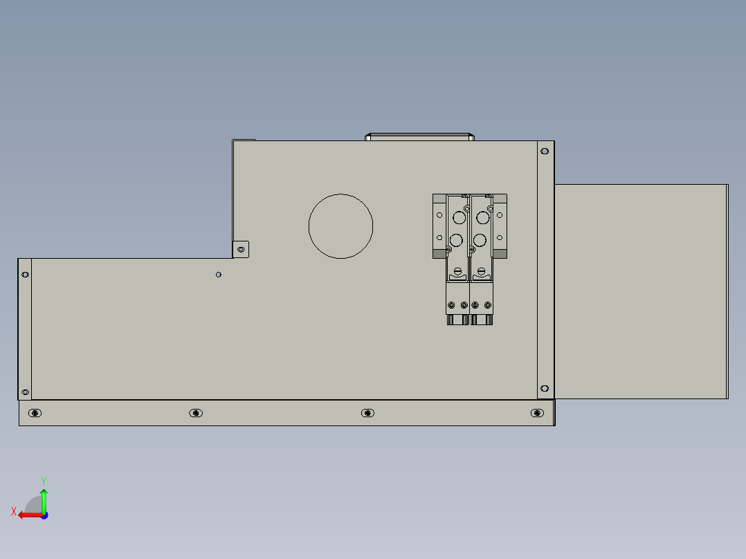 压合Clip治具（卧式）-带罩后视图