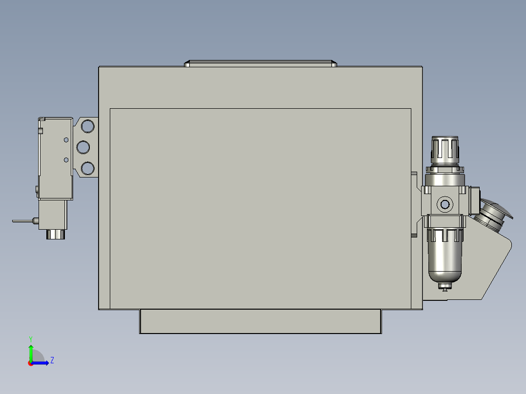 压合Clip治具（卧式）-带罩左视图