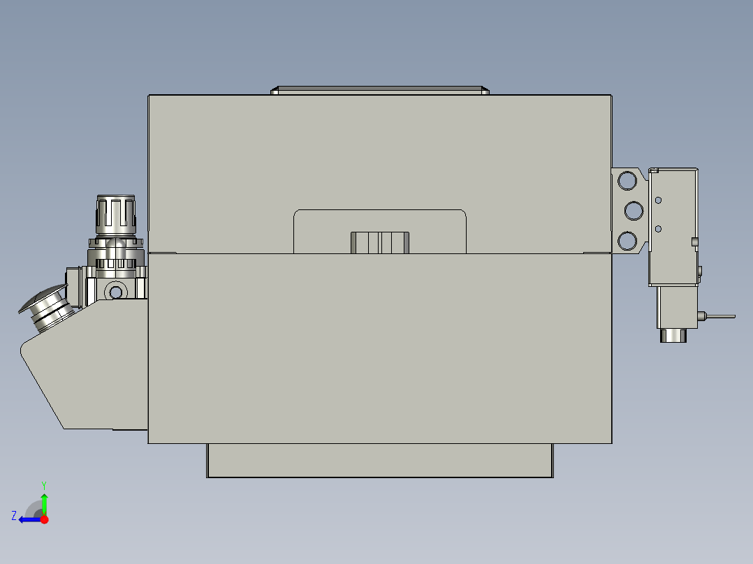压合Clip治具（卧式）-带罩右视图