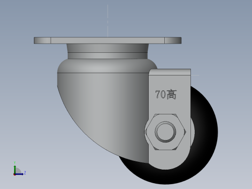50万向脚轮左视缩略图