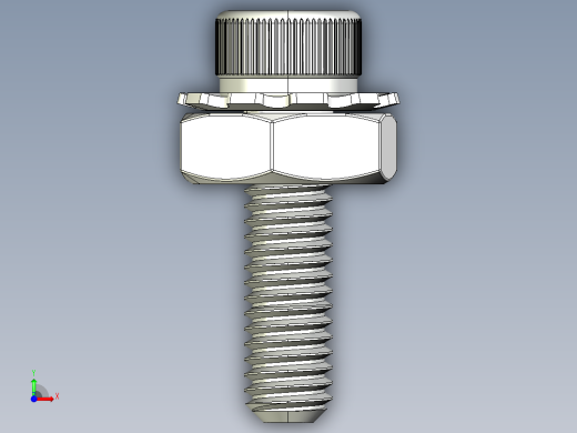 乐高Tetrix CM6螺丝和螺栓前视缩略图