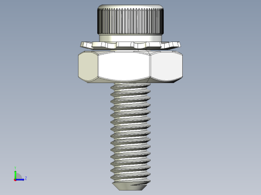 乐高Tetrix CM6螺丝和螺栓左视缩略图