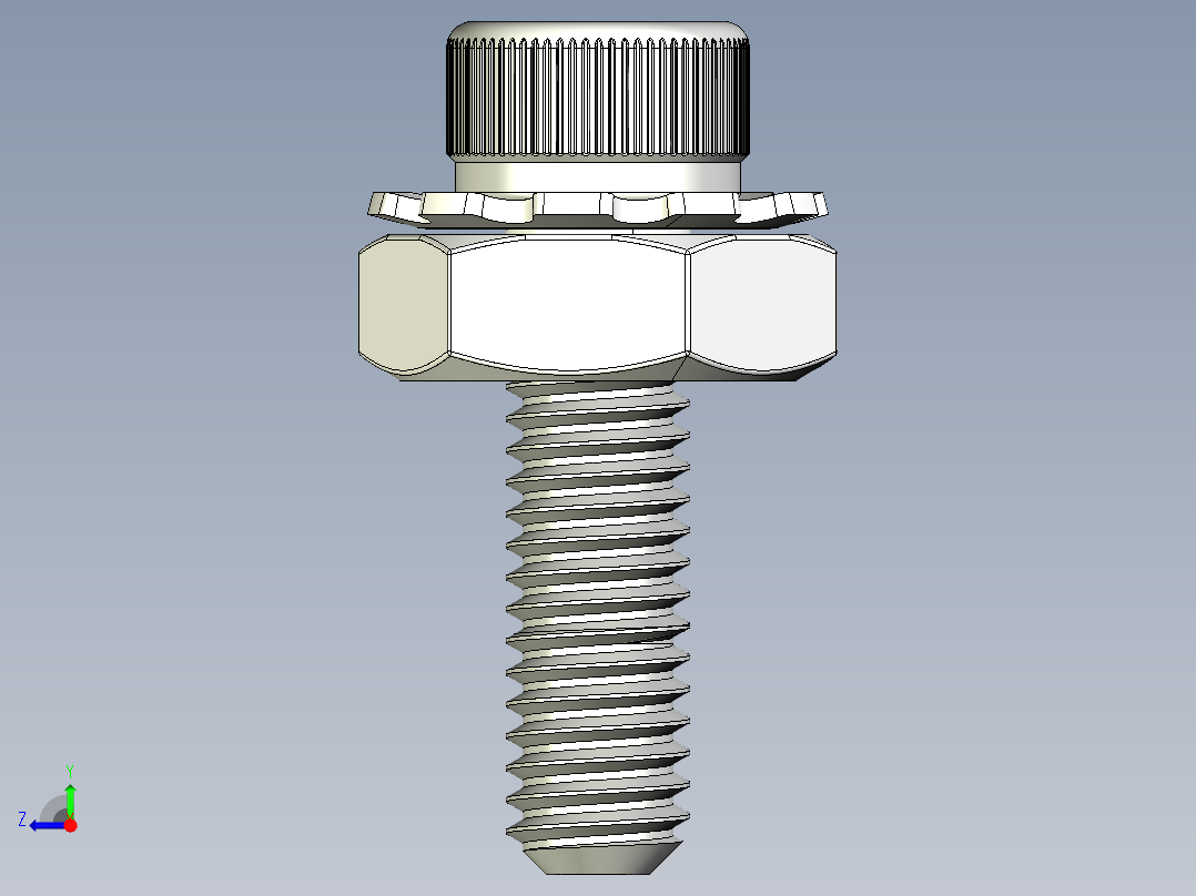 乐高Tetrix CM6螺丝和螺栓右视图