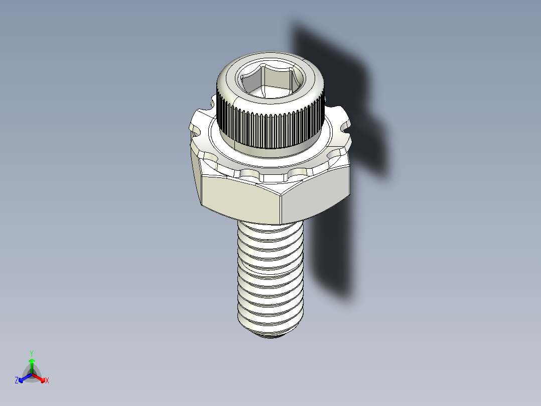 乐高Tetrix CM6螺丝和螺栓正等轴测图