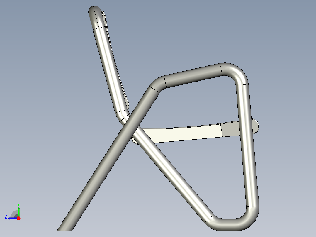 长凳，长椅(1)右视图