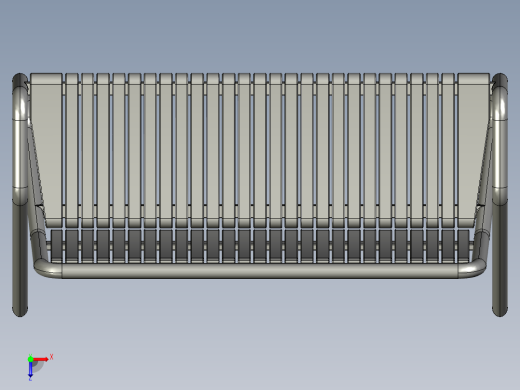 长凳，长椅(1)俯视缩略图