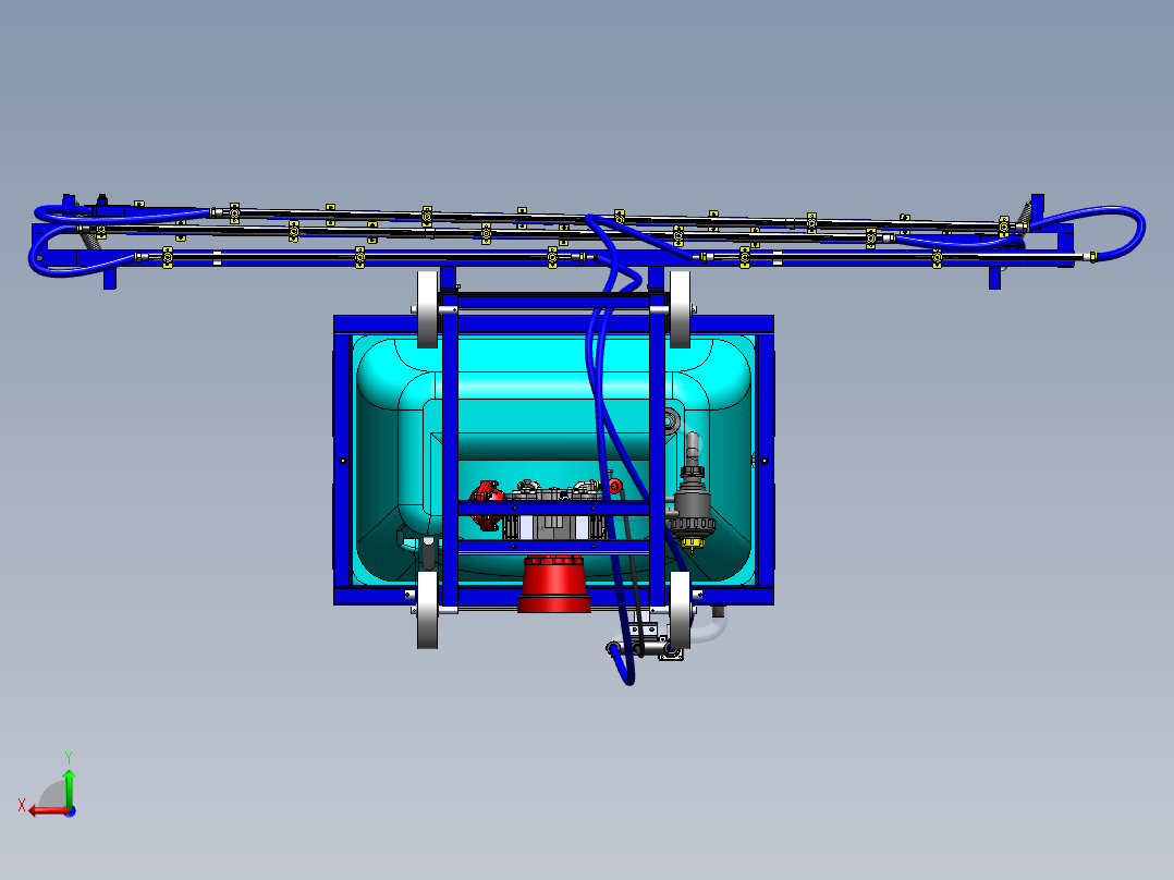 600电动气溶胶喷雾器后视图