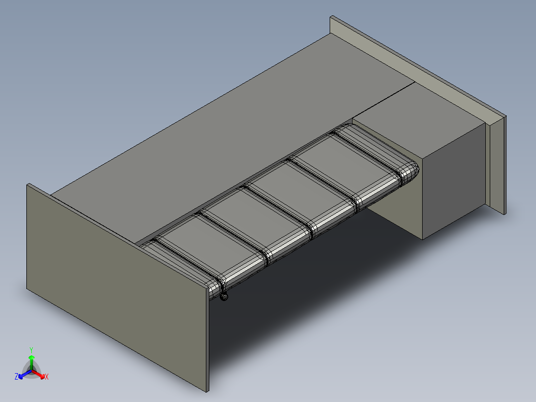 wardrobe-of-entrance-of-home-半衣柜正等轴测图