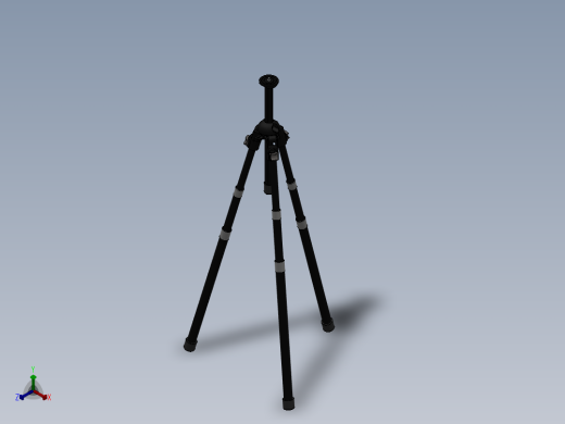 Manfrotto+458B+三脚架正等轴测缩略图