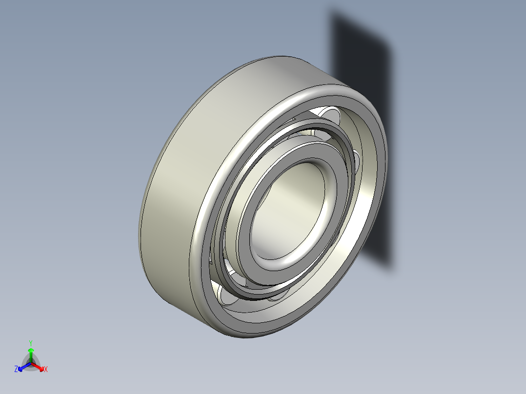 轴承-Bearing_10x26x8.stp主视图