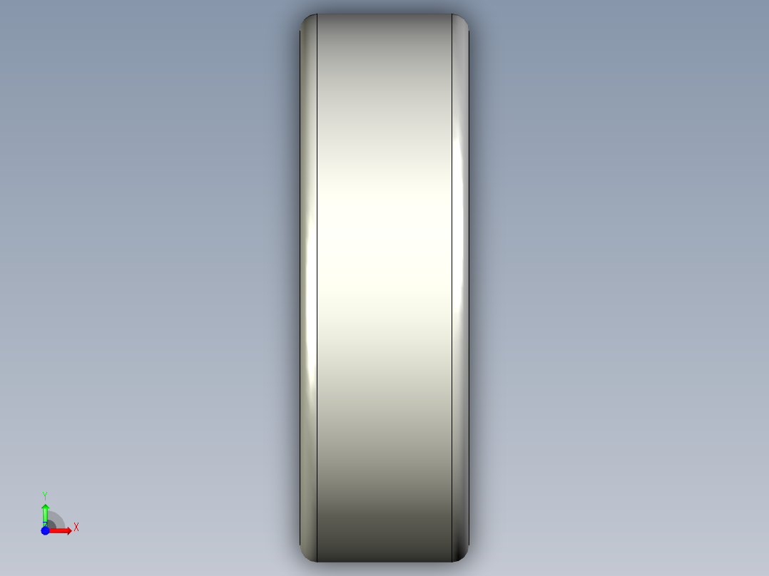 轴承-Bearing_10x26x8.stp前视图