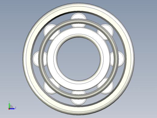 轴承-Bearing_10x26x8.stp左视缩略图