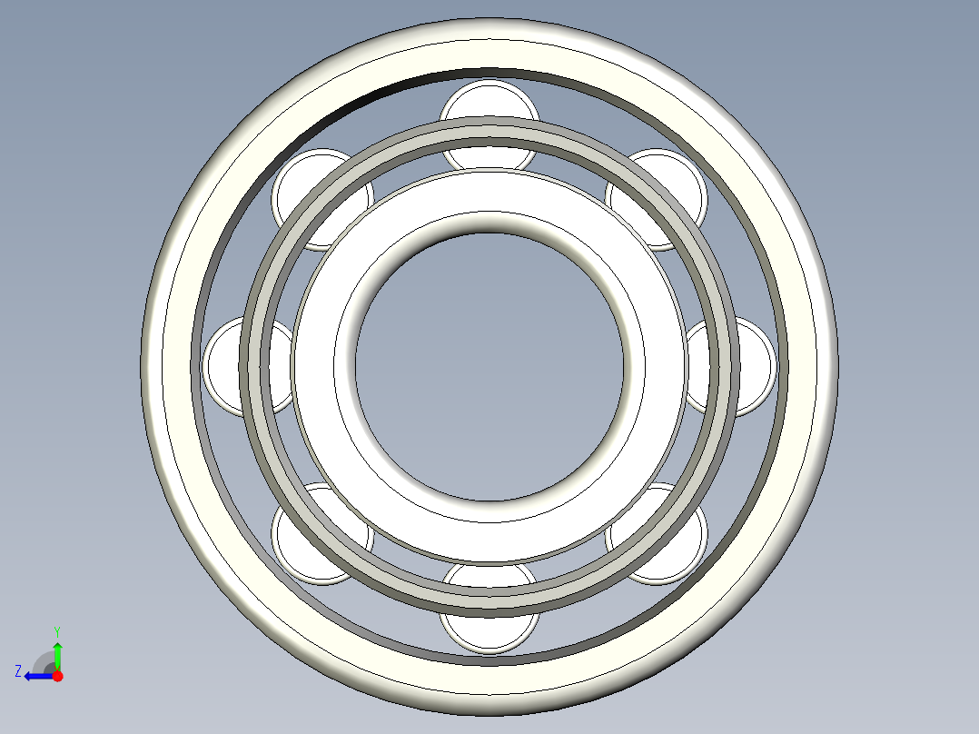 轴承-Bearing_10x26x8.stp右视图