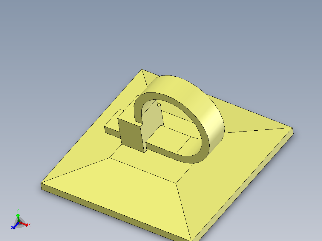 wire tie clip主视图