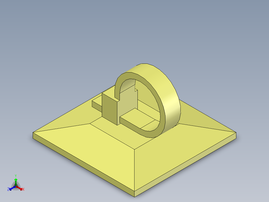 wire tie clip正等轴测图