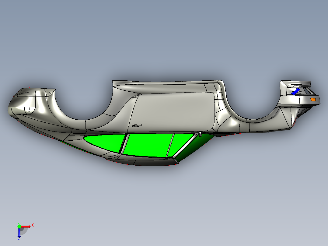 汽车车身 (21)俯视图