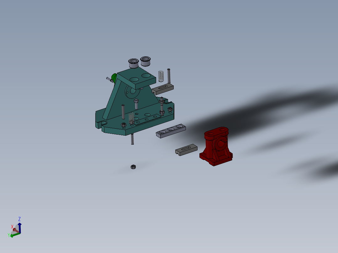 摇臂轴座加工工艺及钻2-Φ10.5孔夹具设计【含三维SolidWorks】