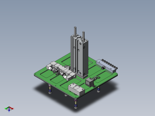 磁性真空吸盘机构正等轴测缩略图