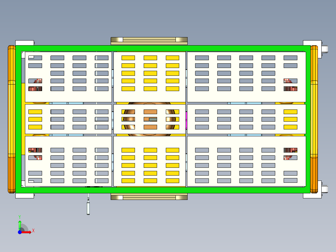 多功能辅助护理床带CAD前视图