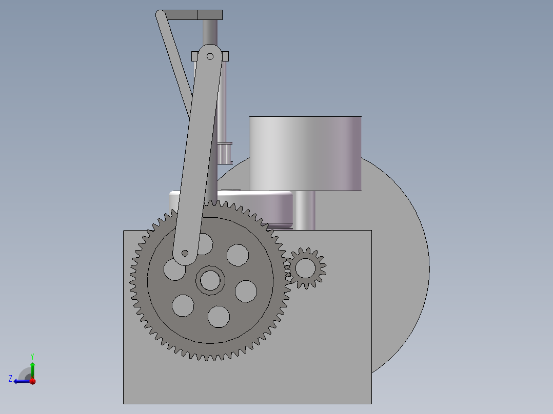 小型蜂窝煤制作机右视图