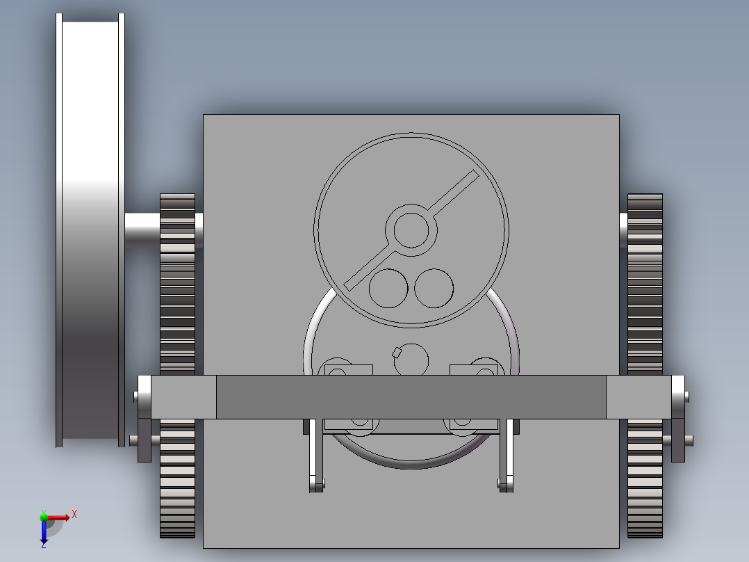 小型蜂窝煤制作机俯视图