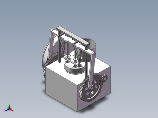小型蜂窝煤制作机正等轴测缩略图