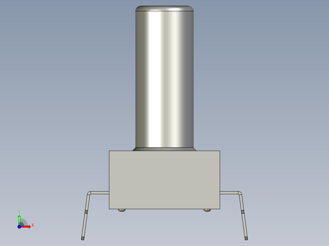 1微压型压力传感器 压力导入口长度13.5mm前视图