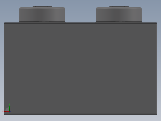 乐高套装 4421基本积木-4211388 - 3004 Medium Stone Grey Brick 1 x 2.SLDPRT后视缩略图