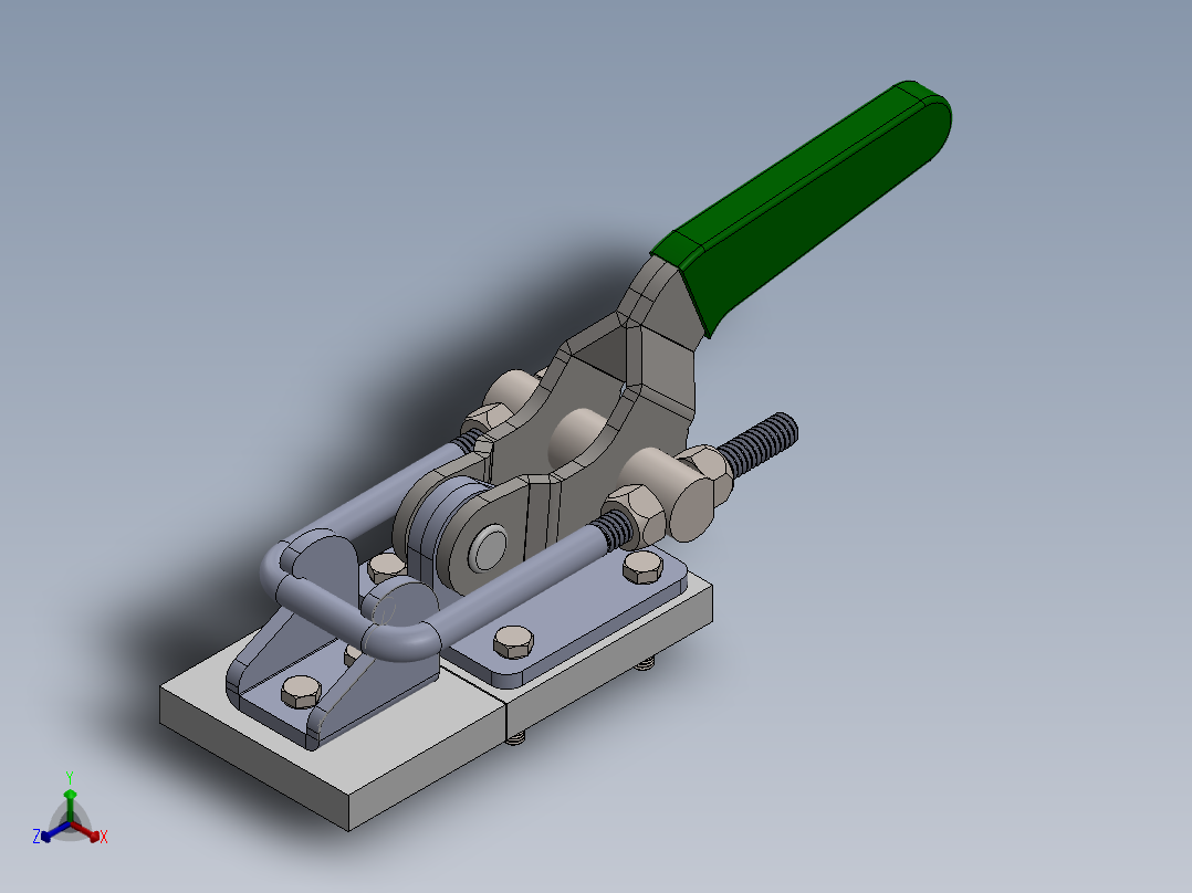 锁夹正等轴测图
