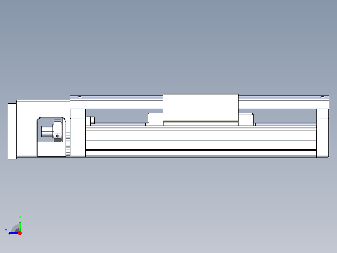 TPA-KNR-130E-2525C-L150A1-M-H75-N3线性模块铝制底座右视图