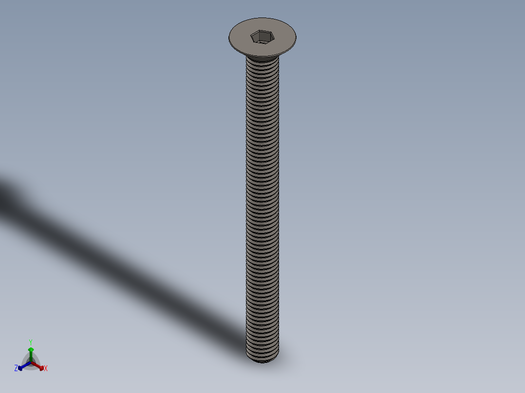Screw_ISO_10642_M10x120_A2.SLDPRT正等轴测图