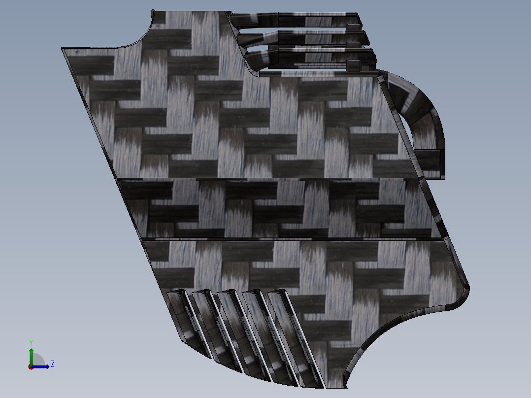 汽车尾翼(22)左视图