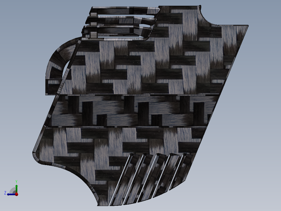 汽车尾翼(22)右视图