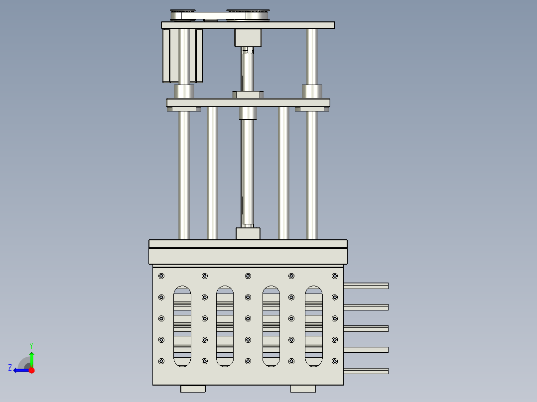 级进送料机构右视图