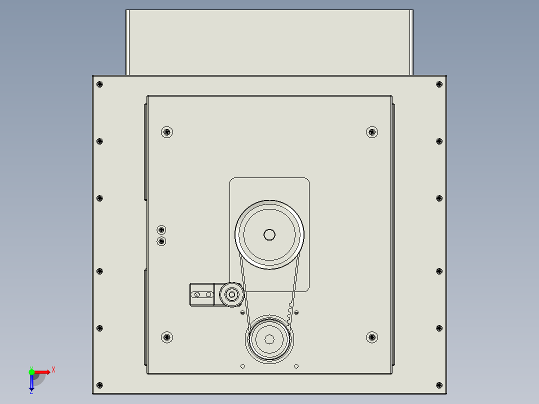 级进送料机构俯视图