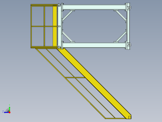自动化设备二层维修设备安全平台设计右视缩略图