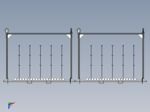移动喷漆挂架俯视缩略图