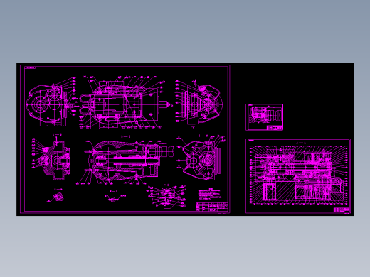 52001数控滚齿机组合刀架装配图
