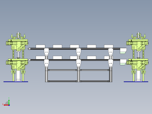 纸盒循环输送线设计后视缩略图