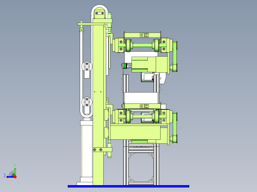 纸盒循环输送线设计右视缩略图