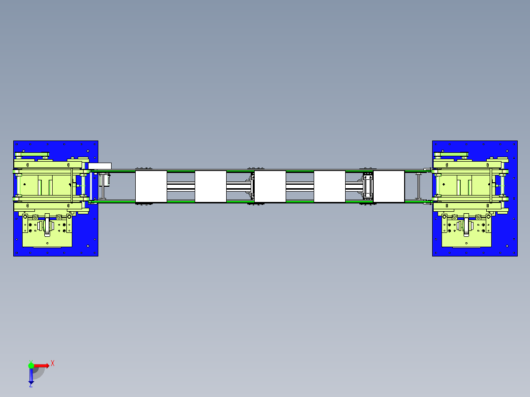 纸盒循环输送线设计俯视图