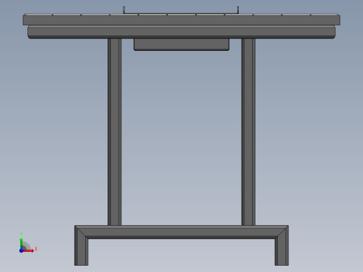 烧烤桌前视缩略图